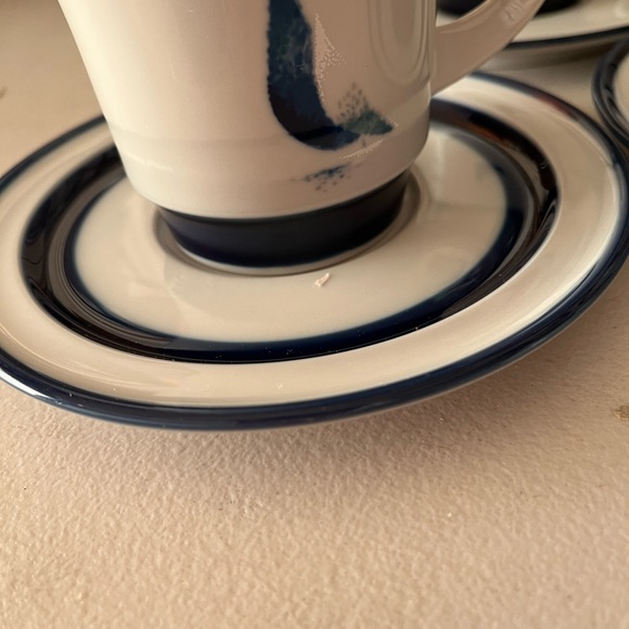 Noritake stoneware, 6 cups n saucers - Picture 3 of 5